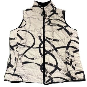 Vintage Ralph Lauren equestrian vest, reversible, small